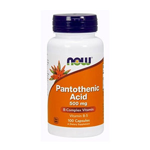 NOW　Pantothenic Acid 500 mg 100 Caps #0486　ナウ　パントテン酸（ビタミンB5） 500mg