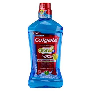 コルゲート トータルアドバンス プロシールド ペパーミントブラスト マウスウォッシュ 1L Colgate Total Advanced Pro-Shield Peppermint Blast Mouthwash