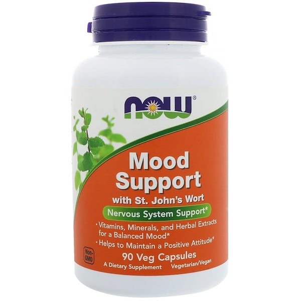 ナウフーズ ムードサポート with St. John's Wort (セイヨウオトギリ) 90ベジタブルカプセル / Now Foods Mood Support with St. John's Wort 90 Veg Capsules