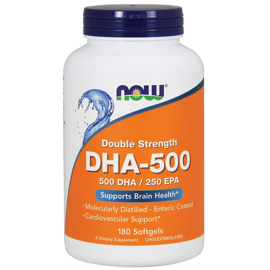 ナウフーズ DHA-500/EPA-250 ダブルストレングス 180ソフトジェル / Now Foods DHA-500/EPA-250 Double Strength 180 Softgels