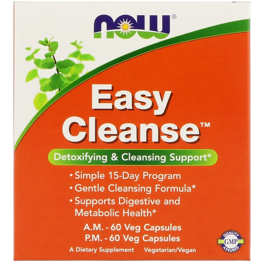 ナウフーズ イージークレンズ 60ベジタブルカプセル 2本セット / Now Foods Easy Cleanse 2 Bottles 60 Veg Capsules Each