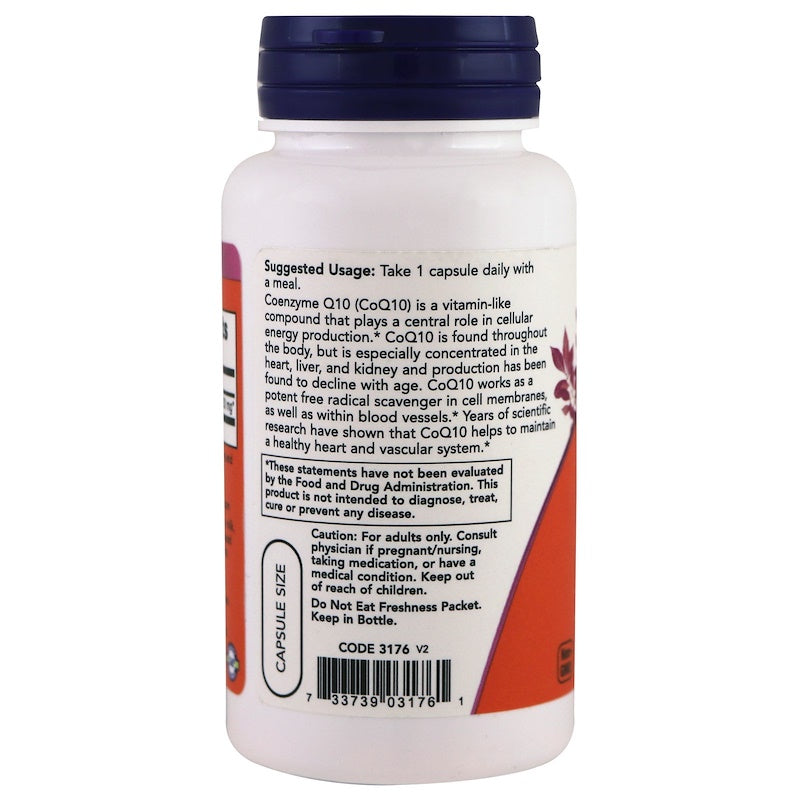 ナウフーズ コエンザイムQ10 200mg 60 ベジタブルカプセル / Now Foods CoQ10 200 mg 60 Veg Capsules