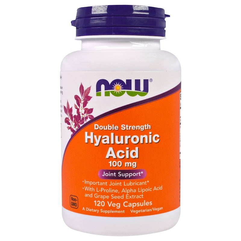 ナウフーズ ヒアルロン酸 ダブルストレングス 100mg 120ベジタブルカプセル / Now Foods Hyaluronic Acid Double Strength 100 mg 120 Veg Capsules