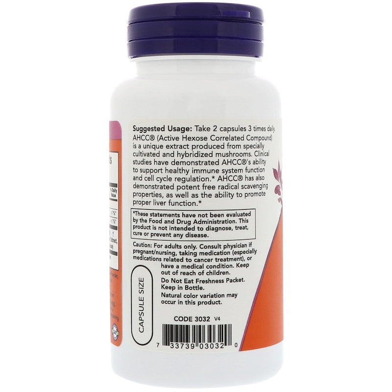 ナウフーズ AHCC 500mg 60ベジタブルカプセル / Now Foods AHCC 500 mg 60 Veg Capsules