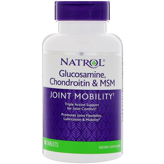 ナトロール グルコサミン コンドロイチン & MSM 90タブレット / Natrol Glucosamine Chondroitin & MSM 90 Tablets