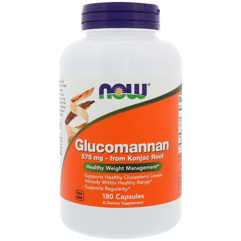 ナウフーズ グルコマンナン 575mg 180カプセル / Now Foods Glucomannan 575 mg 180 Capsules