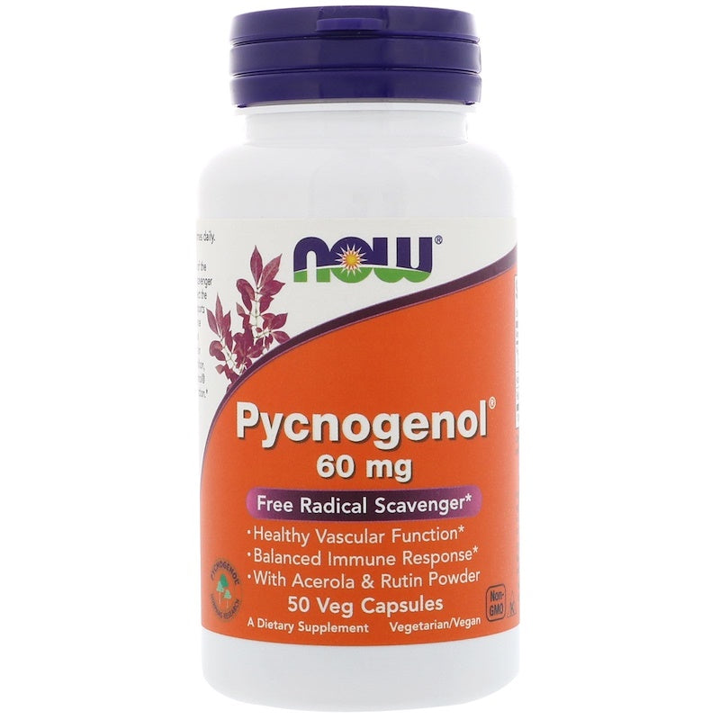 ナウフーズ ピクノジェノール 60mg 50ベジタブルカプセル / Now Foods Pycnogenol 60 mg 50 Veg Capsules