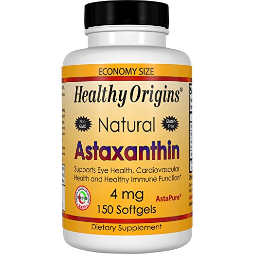 ヘルシーオリジンズ アスタキサンチン 4�r 150ソフトジェル / Healthy Origins Astaxanthin 4mg 150softgels