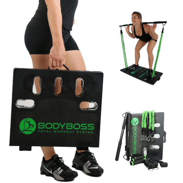 BodyBoss ボディ ボス 2.0 フル ポータブル ジム ワークアウト パッケージ グリーン / BodyBoss 2.0 Full Portable Gym Home Workout Package Green