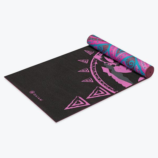 ガイアム ヨガマット プレミアム プリント 6mm オーバージーン スワール / Gaiam Yoga Mat Premium Print 6mm Aubergine Swirl