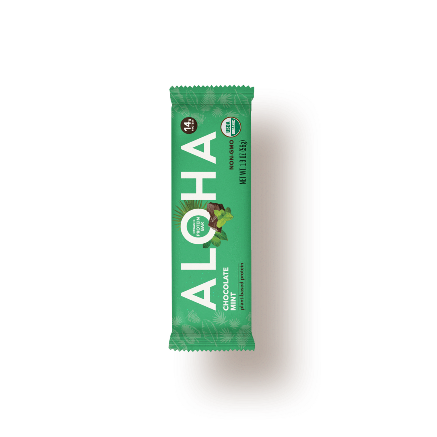 アロハ オーガニック プロテインバー チョコレートミント 12本 / Aloha Organic Protein Bar Chocolate Mint 12 Bars