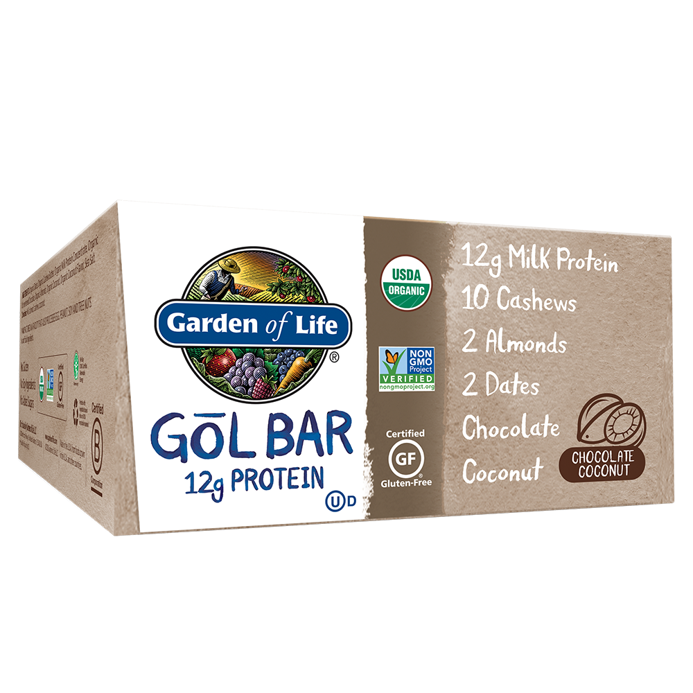 ガーデン オブ ライフ ゴール バー（オーガニック プロテインバー） チョコレートココナッツ 12本入り / Garden of Life GOL Bars Protein Bar Chocolate Coconut 12 Bars