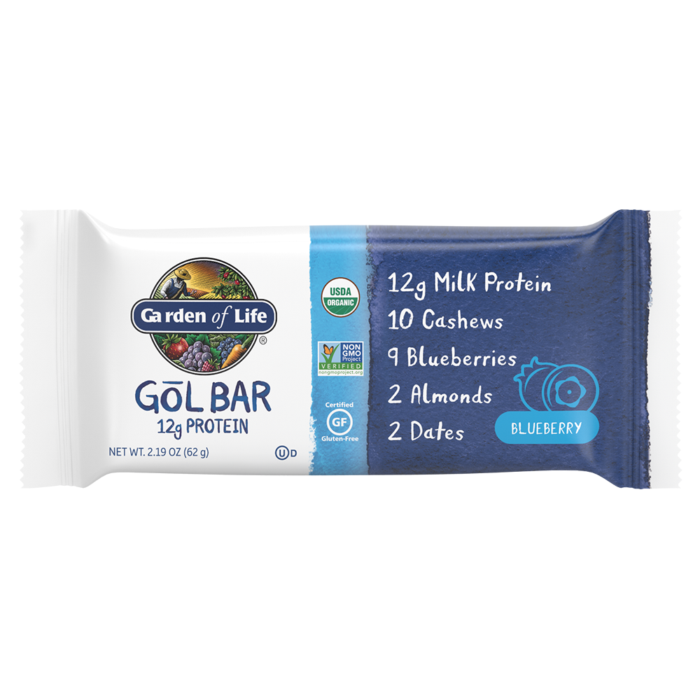 ガーデン オブ ライフ ゴール バー（オーガニック プロテインバー） ブルーベリー 12本入り / Garden of Life GOL Bars Protein Bar Blueberry 12 Bars