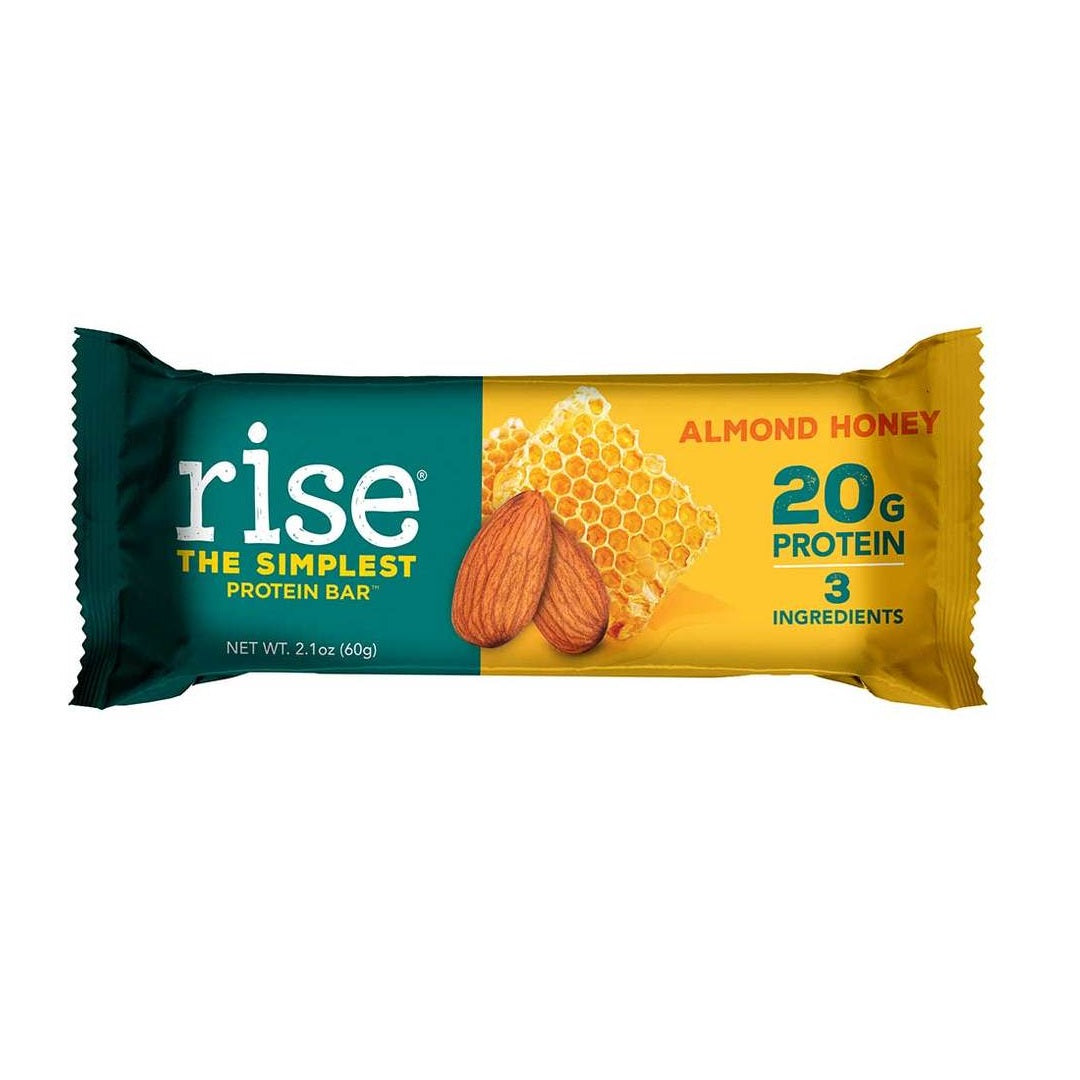 ライズフーズ ホエイ プロテインバー アーモンドハニー 12本入り / Rise Foods Whey Protein Bar Almond Honey 12 Bars