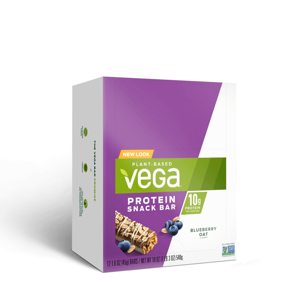 ベガ プロテイン スナックバー ブルーベリーオーツ 12本入り / VEGA Protein Snack Bar Blueberry Oat 12 Bars