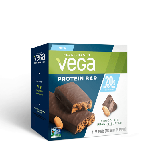 ベガ 20g プロテインバー チョコレートピーナツバター 12本入り / VEGA 20g Protein Bar Chocolate Peanut Butter 12 Bars