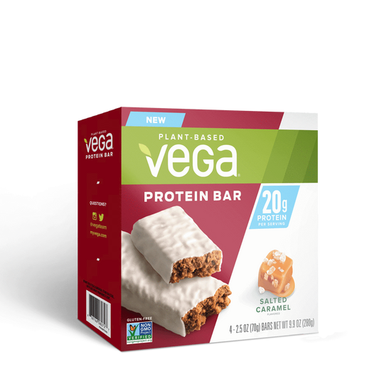 ベガ 20g プロテインバー ソルトキャラメル 12本入り / VEGA 20g Protein Bar Salted Caramel 12 Bars