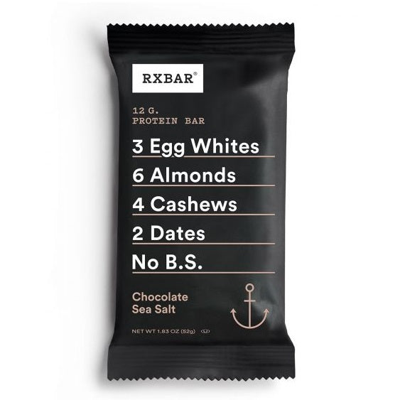 アールエックスバー プロテインバー チョコレートシーソルト 12本入り / RXBAR Protein Bar Chocolate Sea Salt 12 Bars