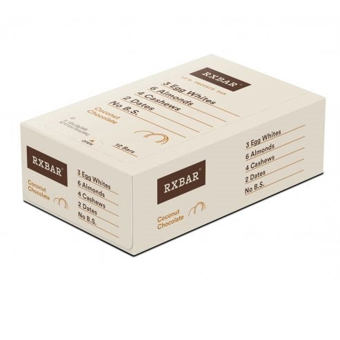 アールエックスバー プロテインバー ココナッツチョコレート 12本入り / RXBAR Protein Bar Coconut Chocolate 12 Bars