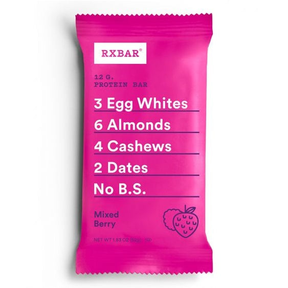 アールエックスバー プロテインバー ミックスベリー 12本入り / RXBAR Protein Bar Mixed Berry 12 Bars