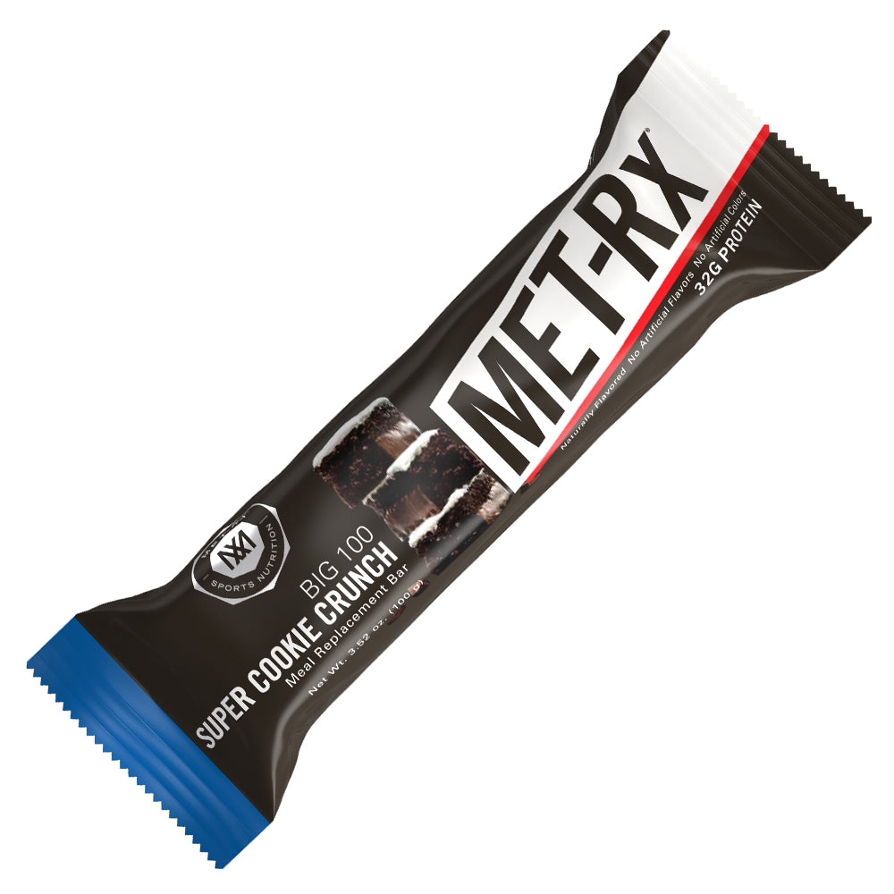 メットアールエックス ビッグ100 プロテインバー スーパークッキークランチ 9本入り / MET-Rx BIG 100 Protein Plus Protein Bar Super Cookie Crunch 9 Bars