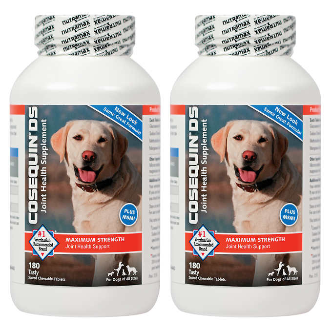 コセクインDS プラス MSM 犬用 サプリメント 関節に 2本セット  Cosequin DS Plus MSM Joint Health Supplement for Dogs 180 Tablets, 2-count