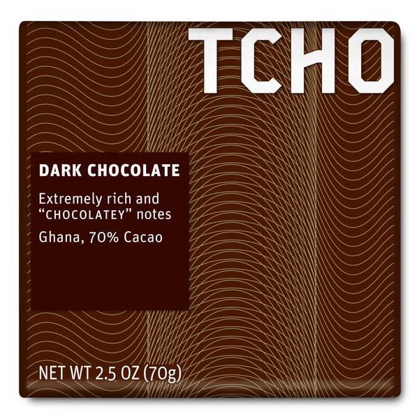 チョー チョコレート  ダーク チョコレート チョコラテリー カカオ70％ 70g 12個入り / TCHO CHOCOLATE Dark Chocolate “Chocolatey” 70% Cacao 12x70g Bars